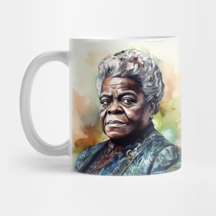 Mary McLeod Bethune Watercolor Portrait for Black History Month Mug